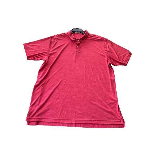 PETER MILLAR FEATHERWEIGHT UPF‎ 50+ Hot Pink Polo Men's 2XL | f2 - Picture 4 of 8